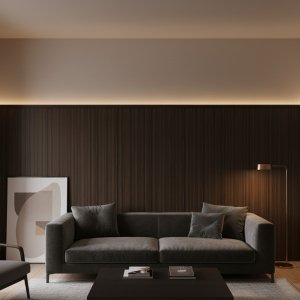 Wandpaneel Houtlook, Donker Eiken