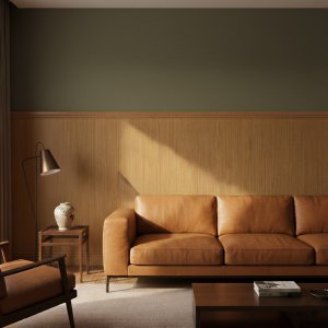 Wandpaneel Houtlook, Teakhout