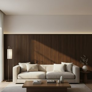 Wandpaneel Houtlook, Sandelhout