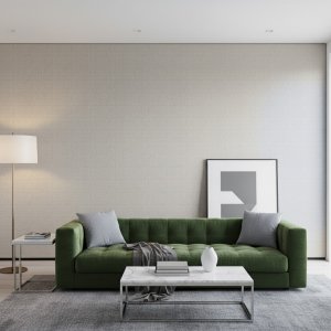 Wandpaneel Linnenlook, Zilvergrijs Linnen