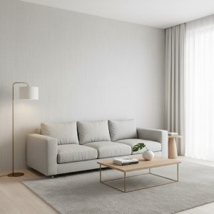 Wandpaneel Linnenlook, Zomers Gebroken Wit